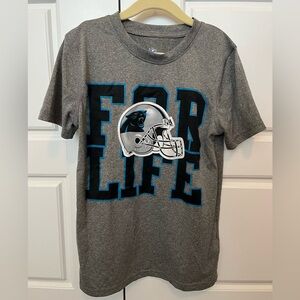 NFL Carolina Panthers “For Life” Gray T-shirt